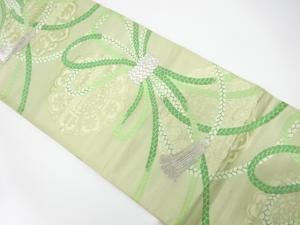 アンティーク　組紐に華紋織り出し袋帯（材料）